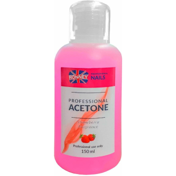 RONNEY Professional ACETONE Strawberry 150 ml Truskawka (różowy)   